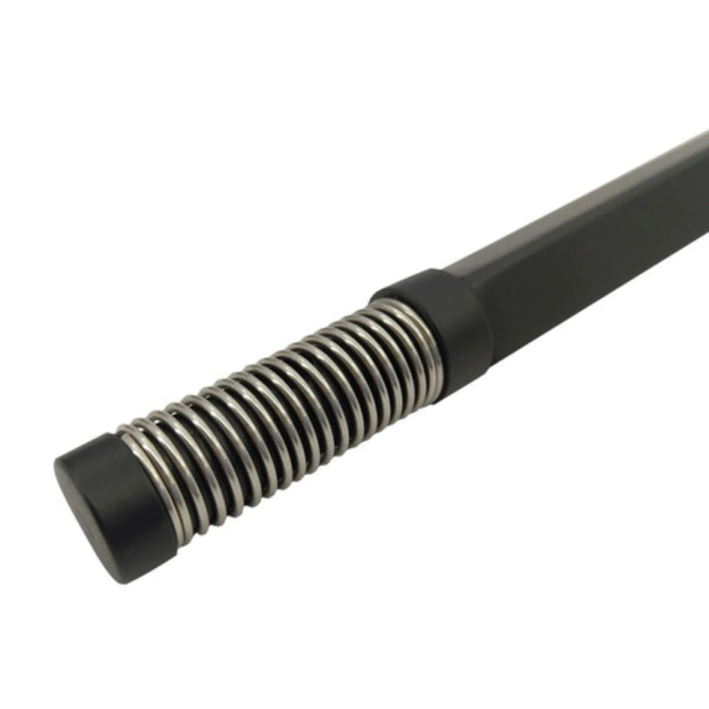 Bomba para Tereré em Inox com Filtro de Mola Externa Inox 19cm Preta ou Prata
