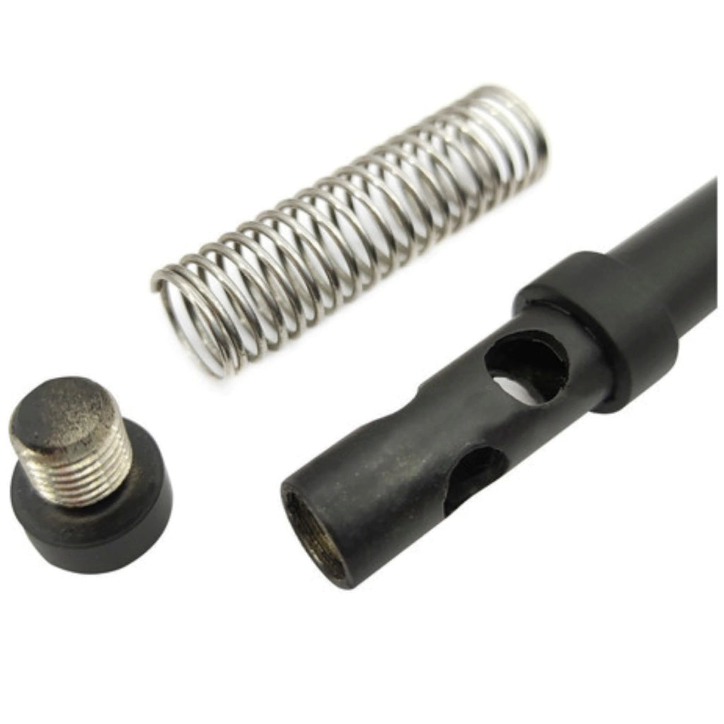 Bomba para Tereré em Inox com Filtro de Mola Externa Inox 19cm Preta ou Prata