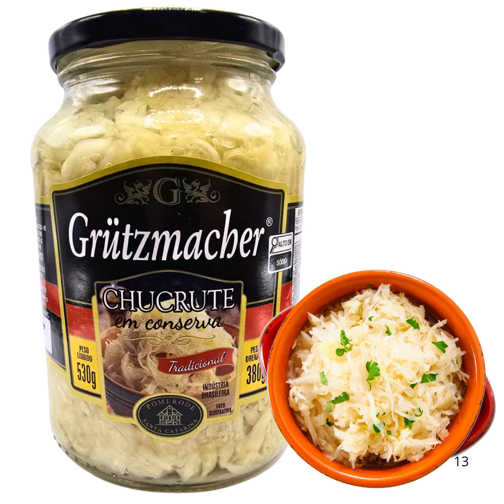 Chucrute em Vidro de Conserva Grutzmacher