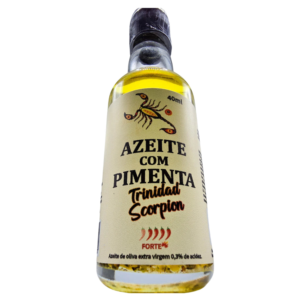 Azeite de Oliva Extra Virgem com Pimenta Trinidad Scorpion