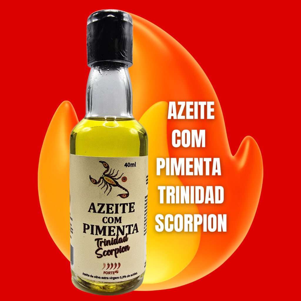 Azeite de Oliva Extra Virgem com Pimenta Trinidad Scorpion