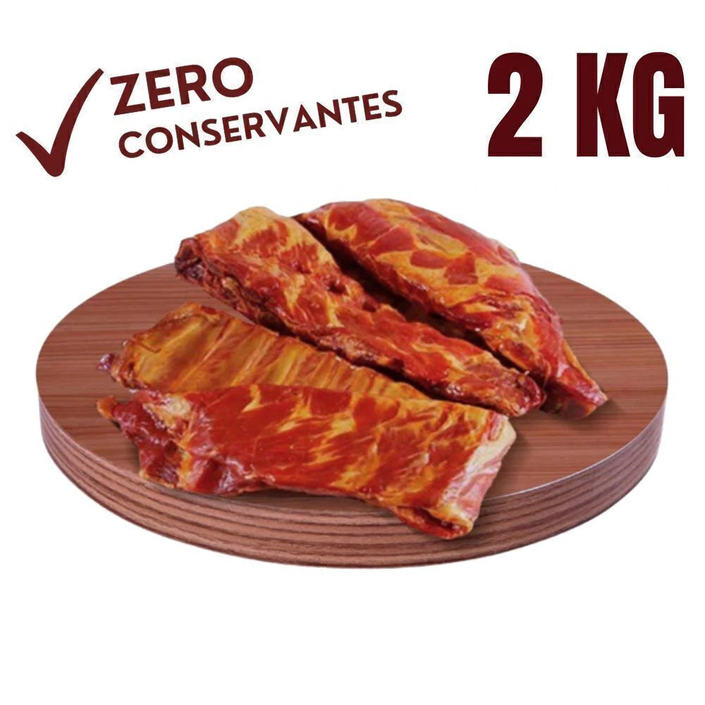 Costela Suína Defumada - SEM CONSERVANTE - Kit com 2 Kg