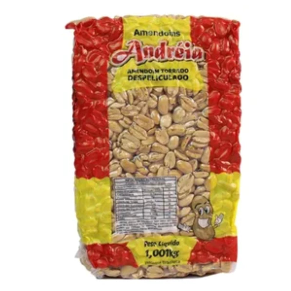 AMENDOIM TORRADO DESPELICULADO SEM SAL 1KG