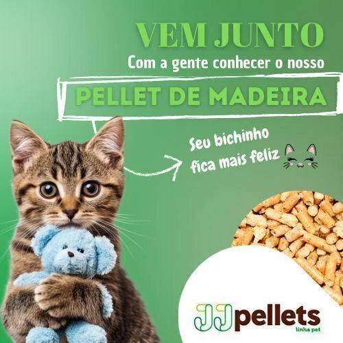 Areia Granulado Higiênico De Madeira Biodegradável Gatos e Roedores