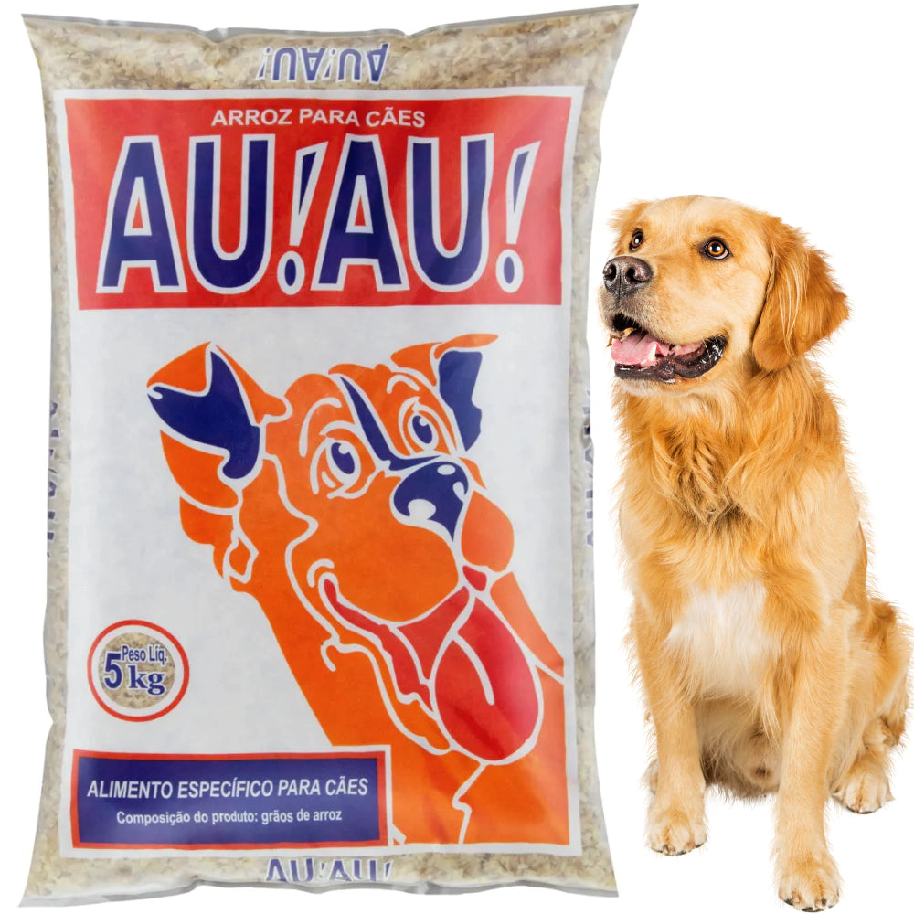Arroz Ração para Cães AuAu Comida Balanceada para Cachorro 5 kg