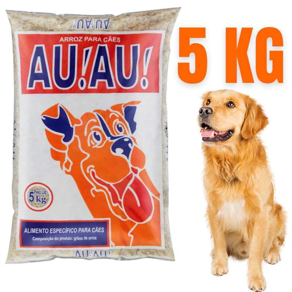 Arroz Ração para Cães AuAu Comida Balanceada para Cachorro 5 kg
