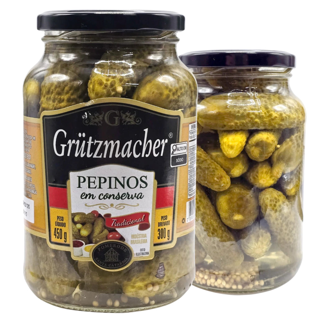 Pepino Inteiro em Conserva Tradicional Grutzmacher
