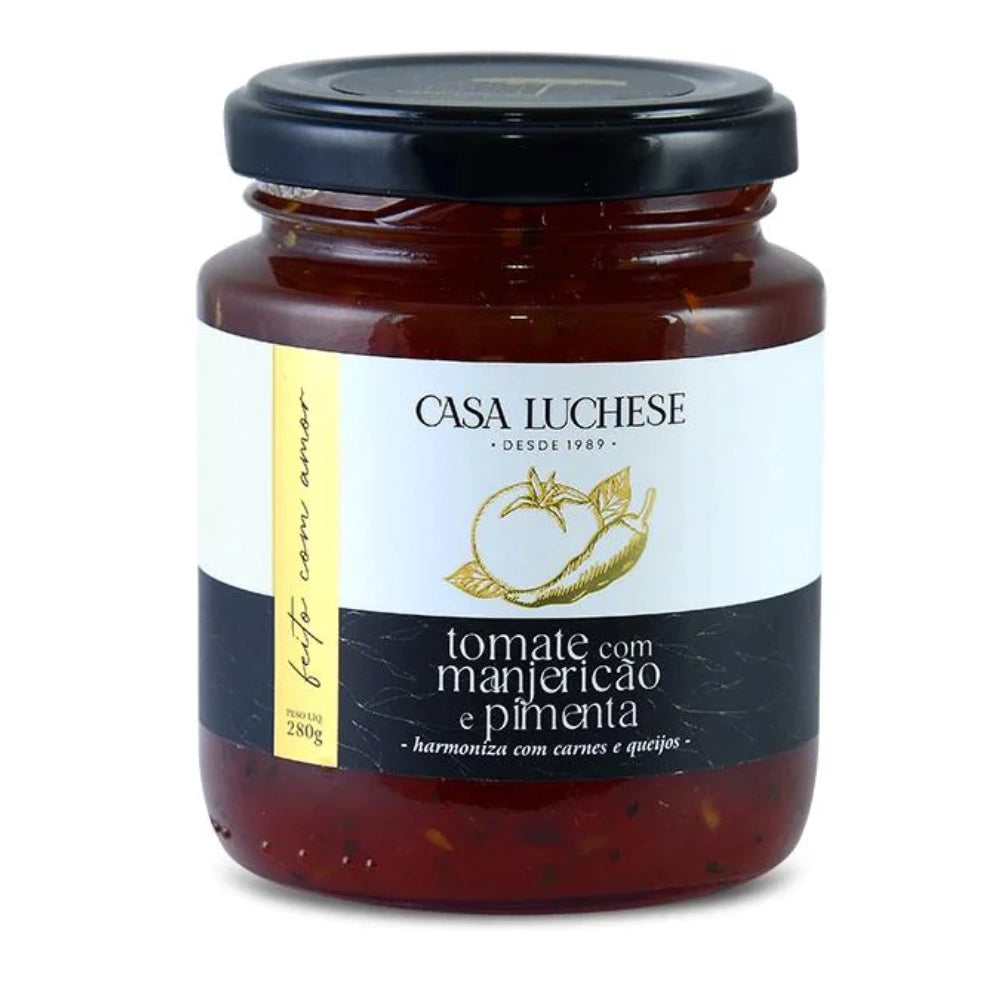 Geléia de Tomate com Manjericão e Pimenta 260g Casa Luchese