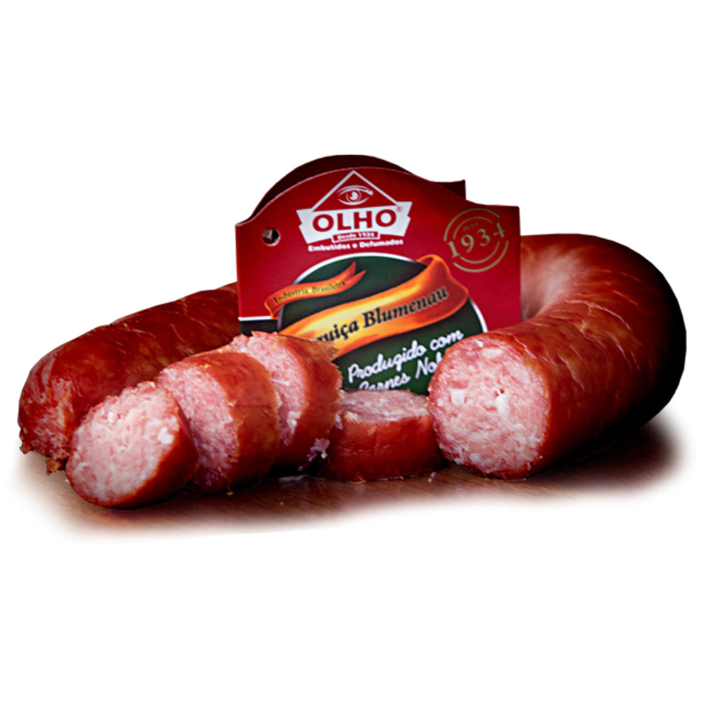 Linguiça Suína Defumada Blumenau Olho Embutidos - Peça 300g