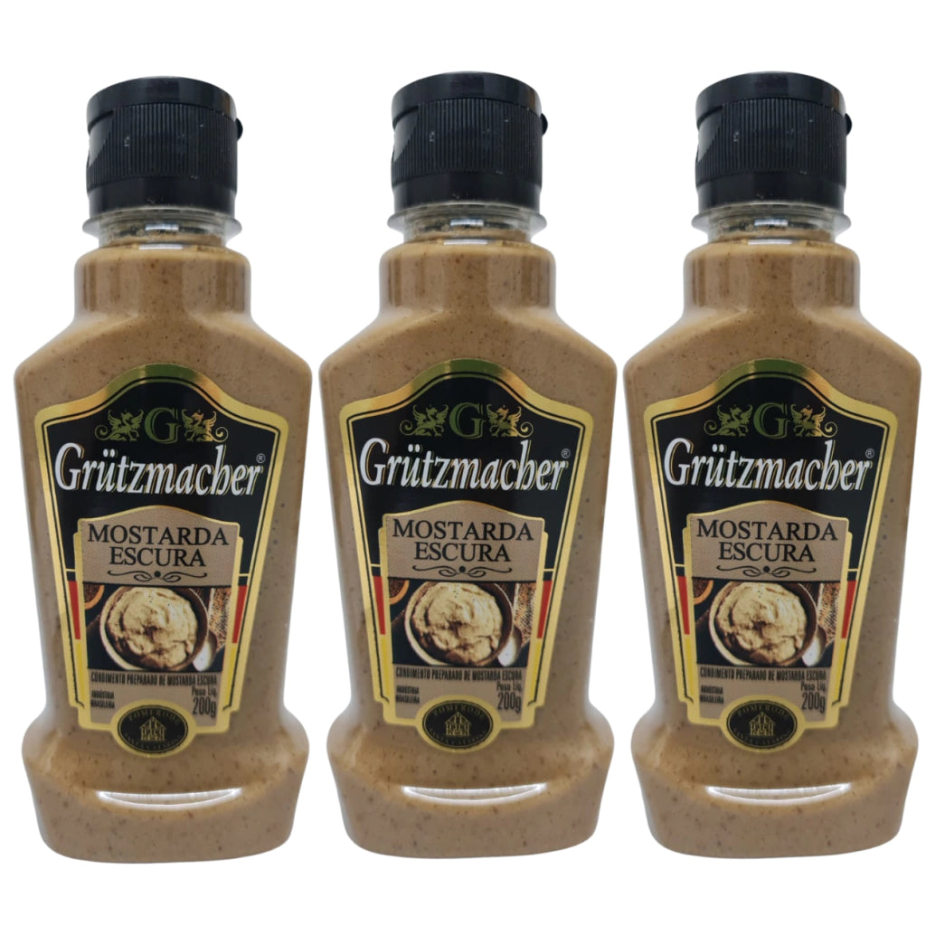Mostarda Escura Grutzmacher 200g - Receita Alemã