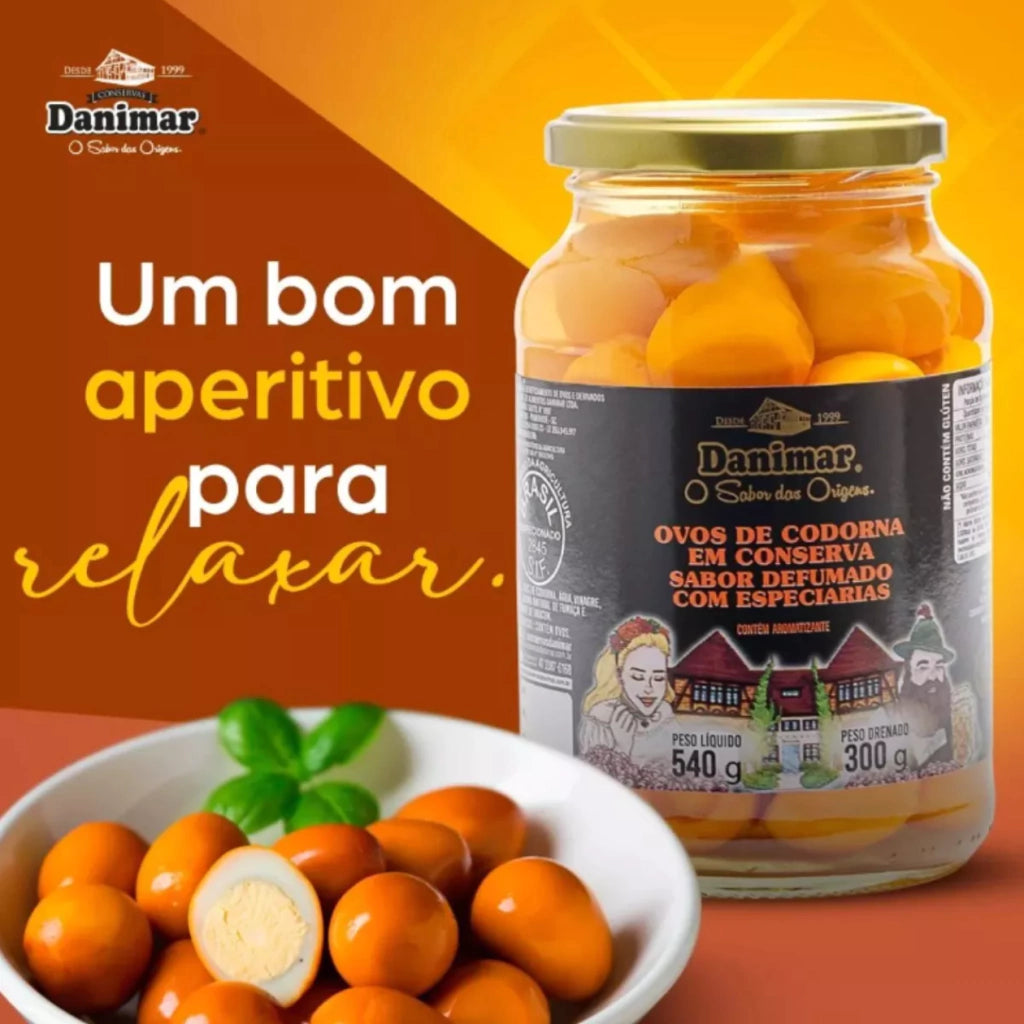 Ovo de Codorna Defumado Danimar