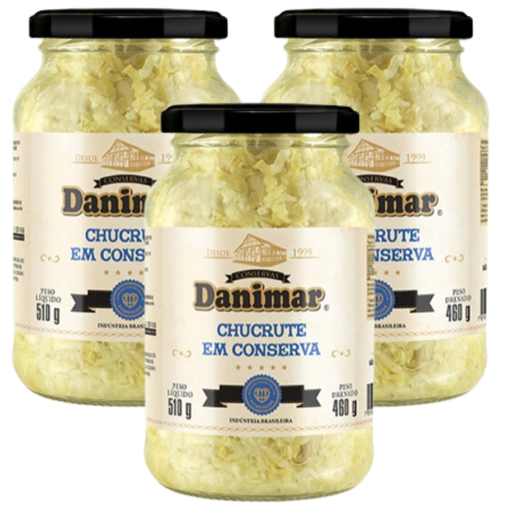 Chucrute em Conserva Danimar KIT 03 UNIDADES