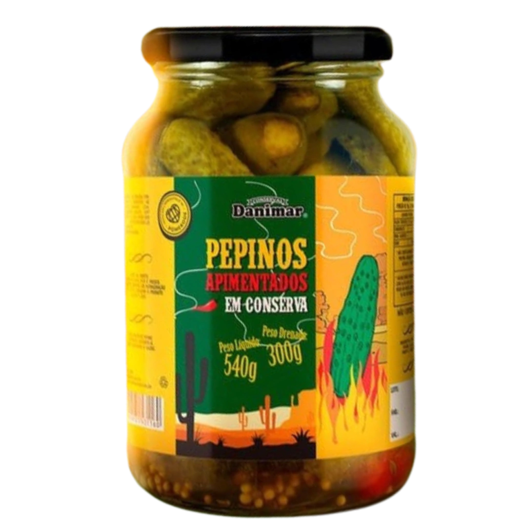 Pepino Apimentado Em Conserva Danimar 300g