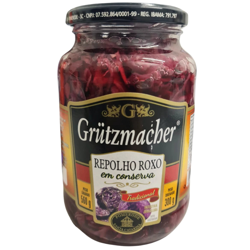 Repolho Roxo Em Conserva Tradicional Grutzmacher