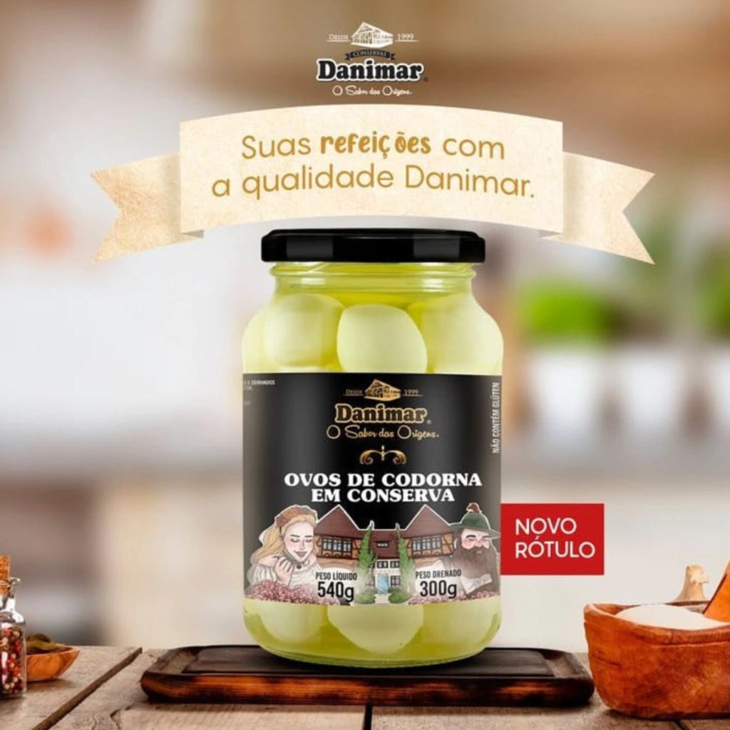 Ovos De Codorna Em Conserva Danimar 540g