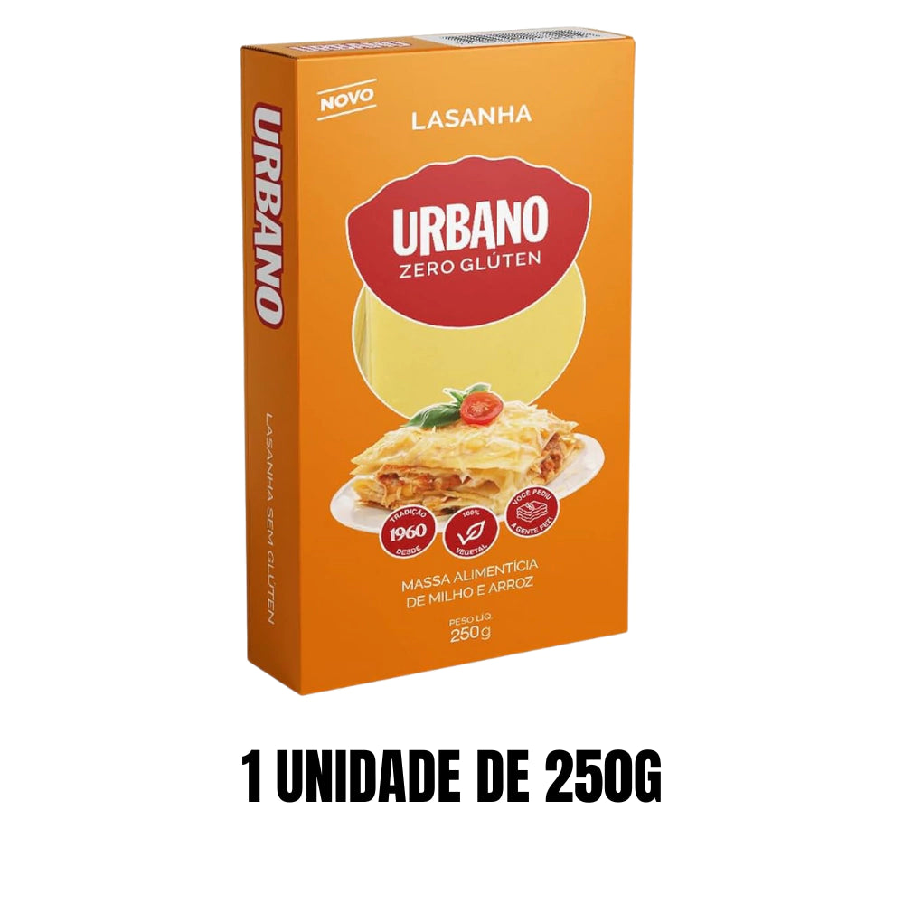 Massa Para Lasanha Zero Glúten Urbano 250g
