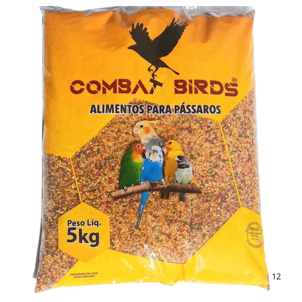 Mistura Mix Sementes Ração Pássaros de Jardim Pássaros da Natureza 5KG
