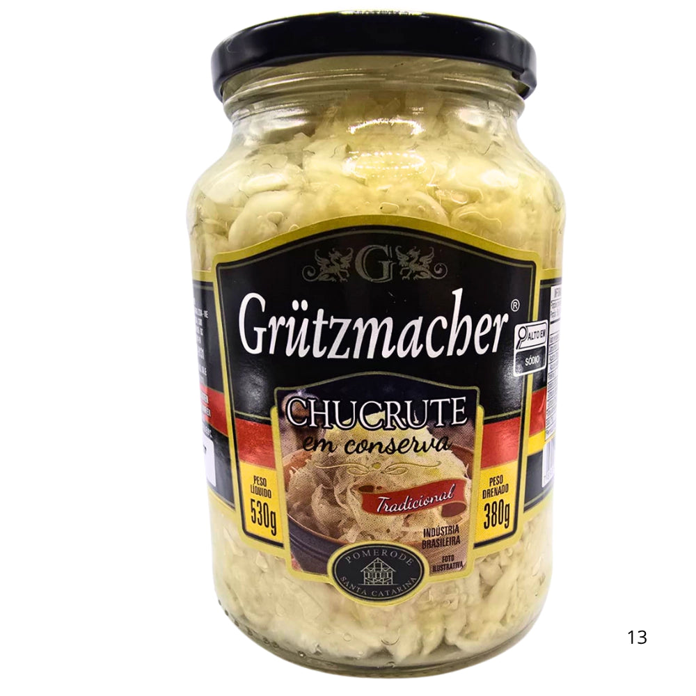 Chucrute em Vidro de Conserva Grutzmacher