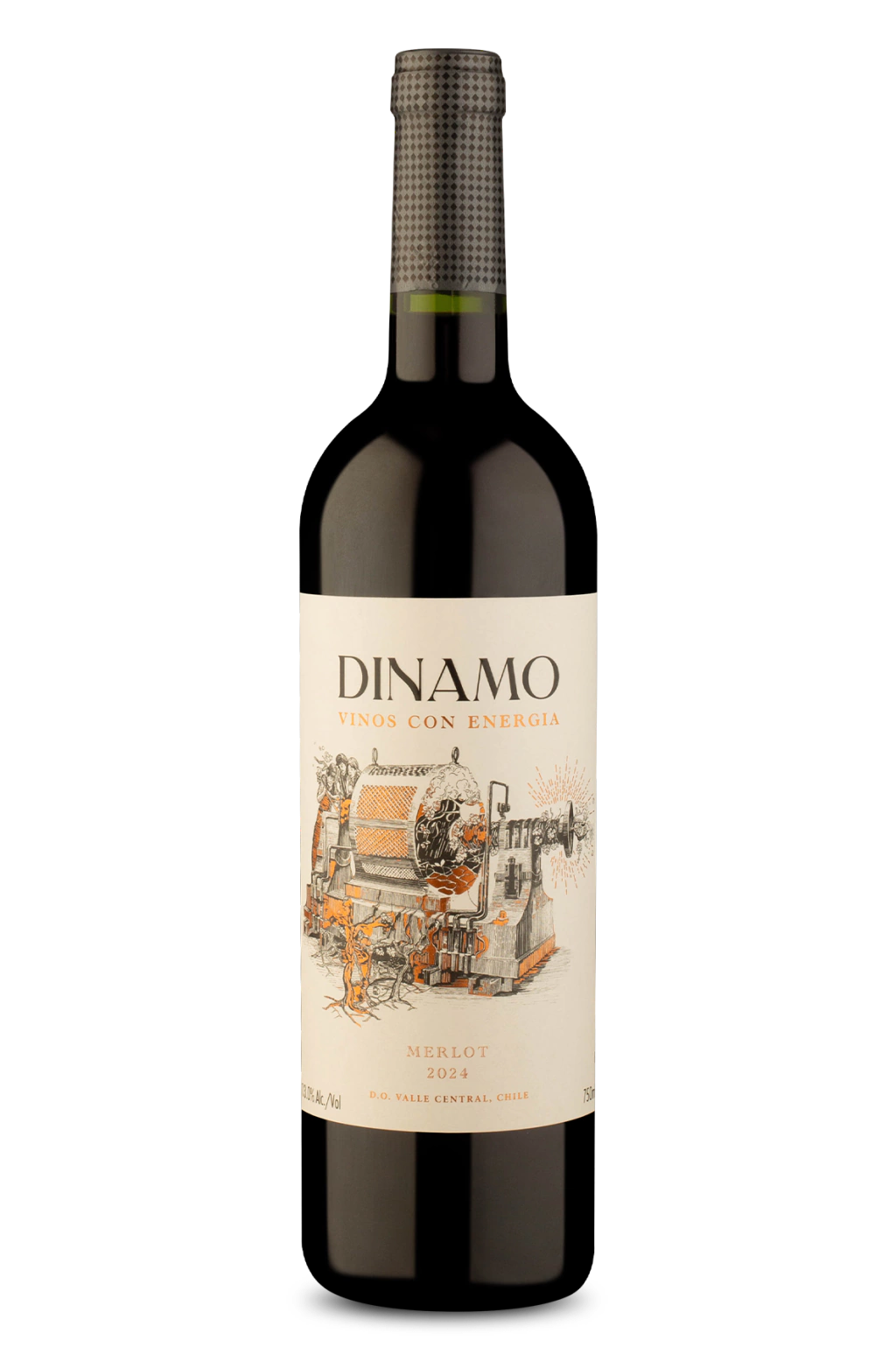 Vinho Fino Tinto Merlot Chileno Dinamo 750ml