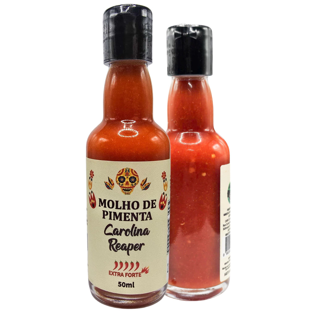 Molho de Pimenta Extra Forte Carolina Reaper – 50ml
