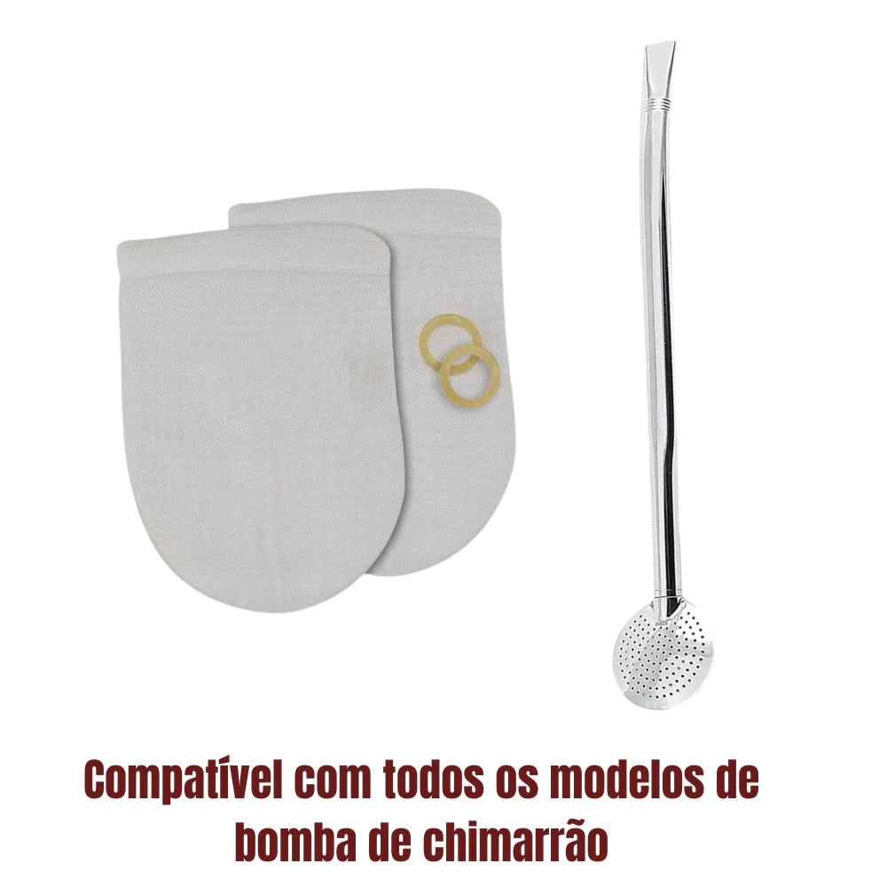 Filtro De Bomba Chimarrão Camisinha Cartela 40 Unidades