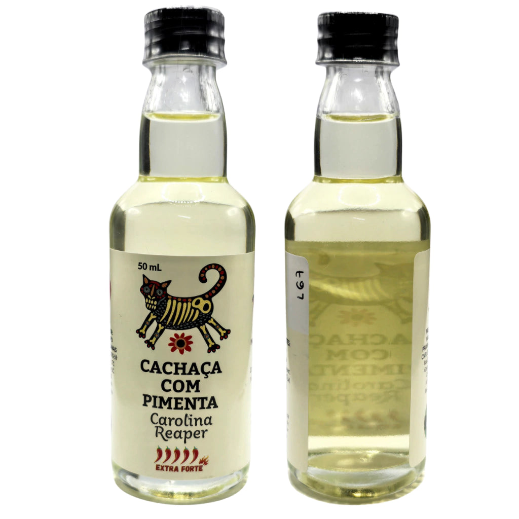 Cachaça com Pimenta Carolina Reaper