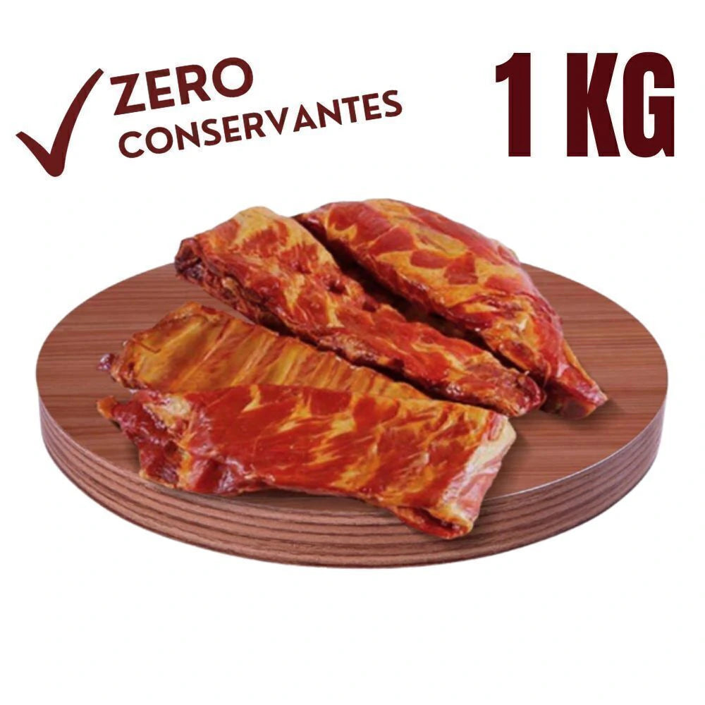 Costela Suína Defumada - SEM CONSERVANTE - Kit com 1 Kg