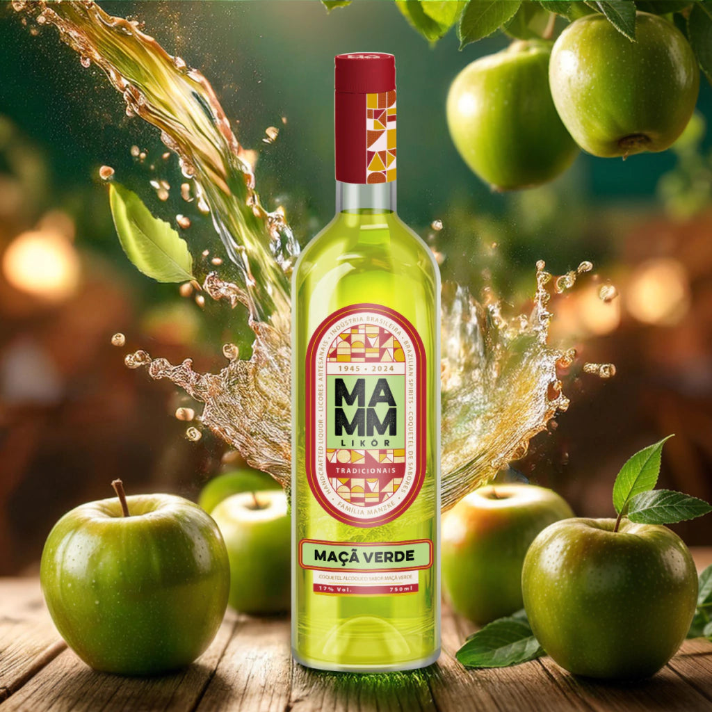 Licor Cremoso Mamm 750ml Paçoca/Maça Verde/Brownie