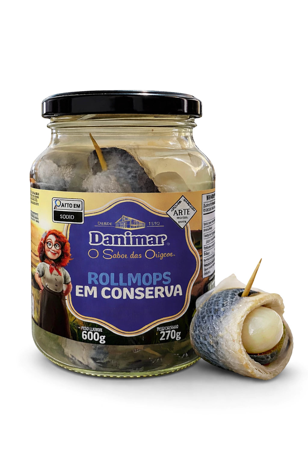 Kit 2 Rollmops Tradicional Danimar Conservas