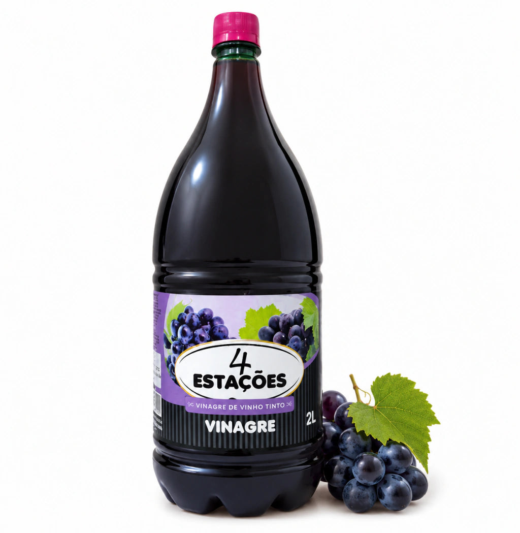 Vinagre de Vinho Tinto Artesanal 4 Estações 2 Litros