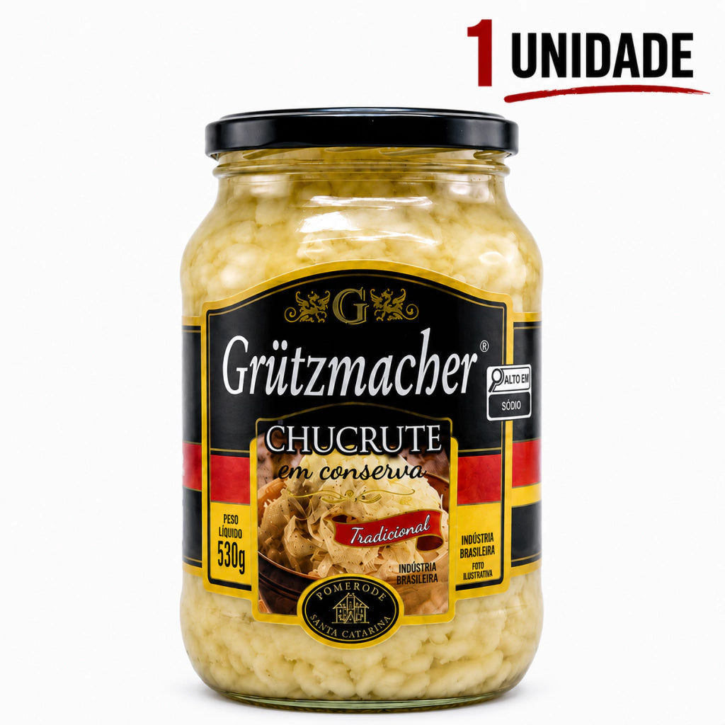 Chucrute em Vidro de Conserva Grutzmacher