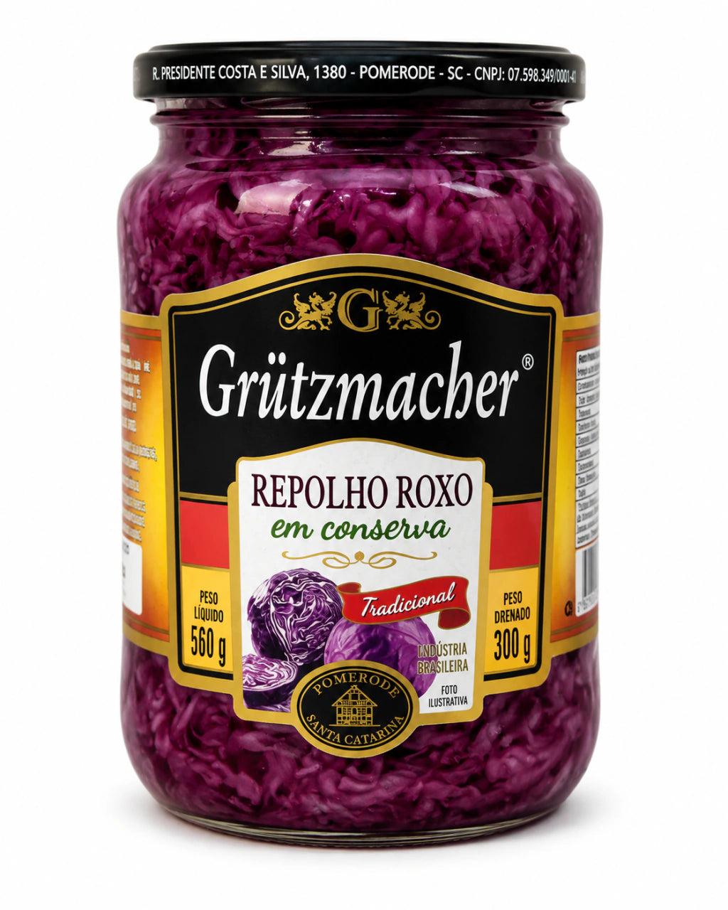 Repolho Roxo Em Conserva Tradicional Grutzmacher