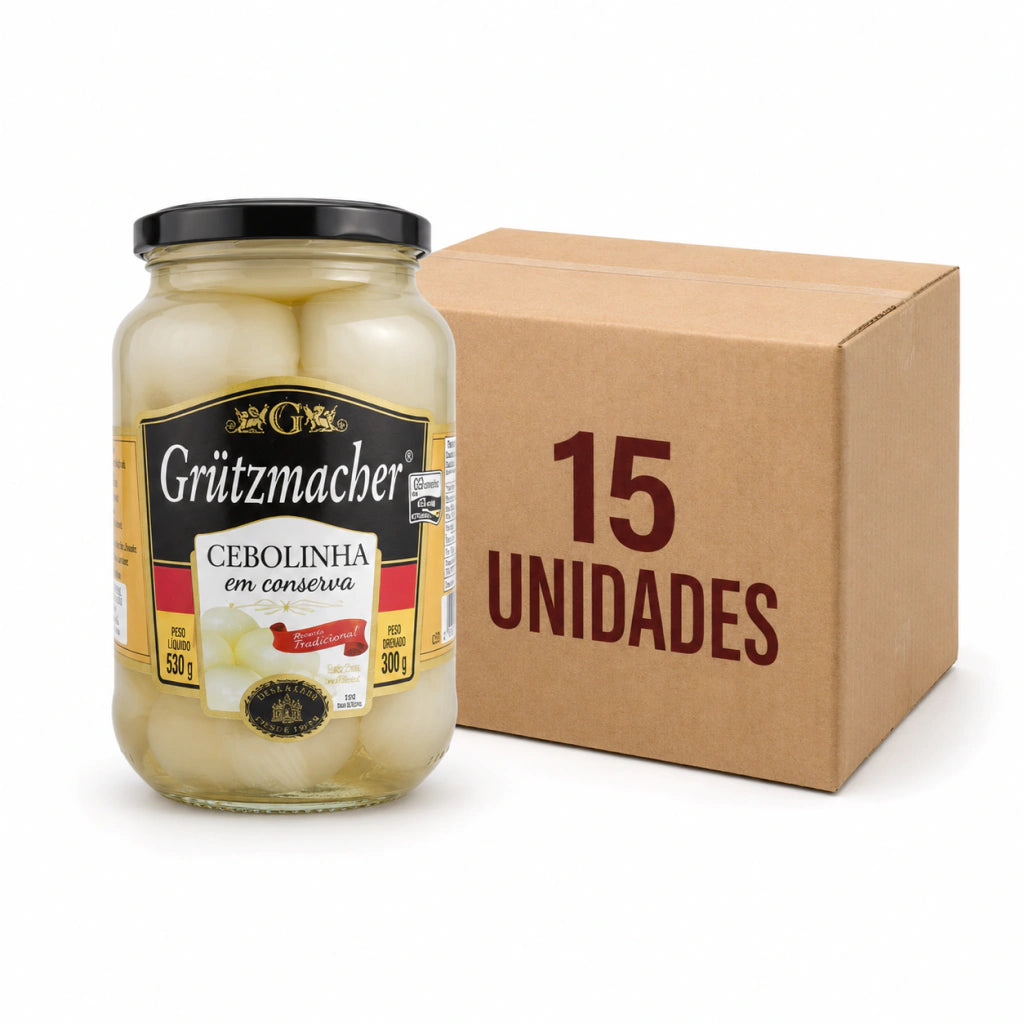Cebola em Conserva Grutmacher CAIXA COM 15 UNIDADES