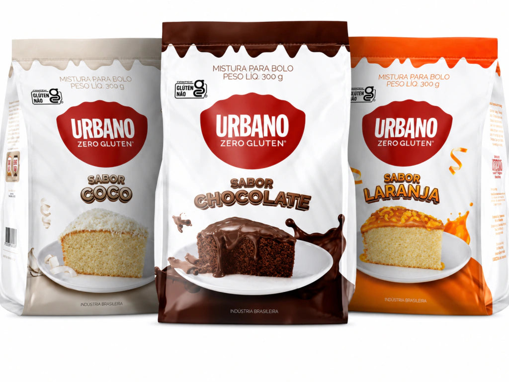 Mistura para Bolo Sem Glúten e sem Lactose Urbano