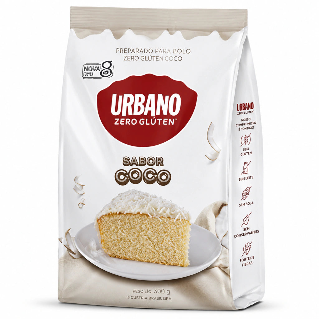 Mistura para Bolo Sem Glúten e sem Lactose Urbano