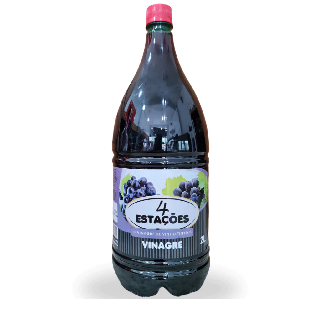 Vinagre de Vinho Tinto Artesanal 4 Estações 2 Litros