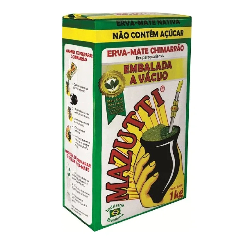 Erva Mate Mazutti Tradicional Embalada a Vácuo 1Kg