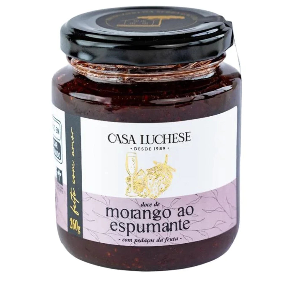 Geléia Morango ao Espumante 260g Casa Luchese