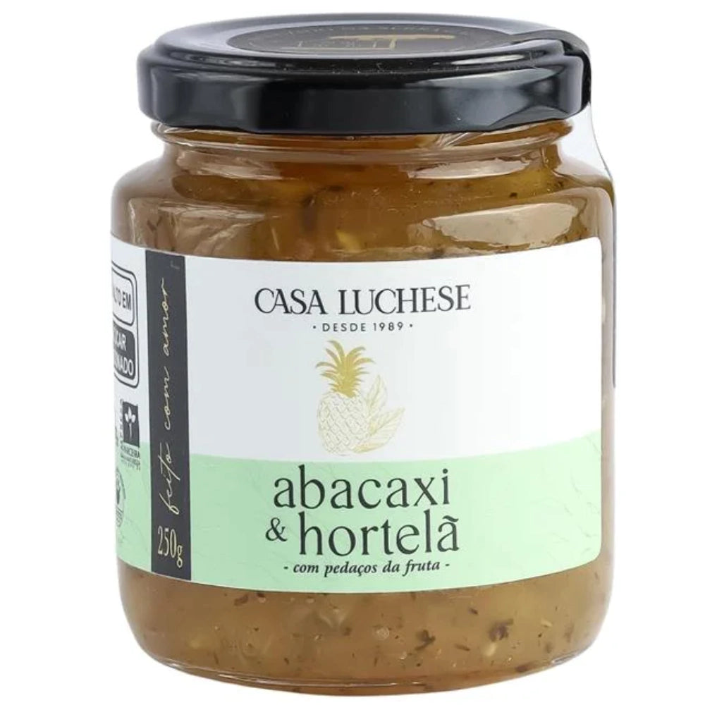 Geleia de Abacaxi e Hortelã 250g Casa Luchese