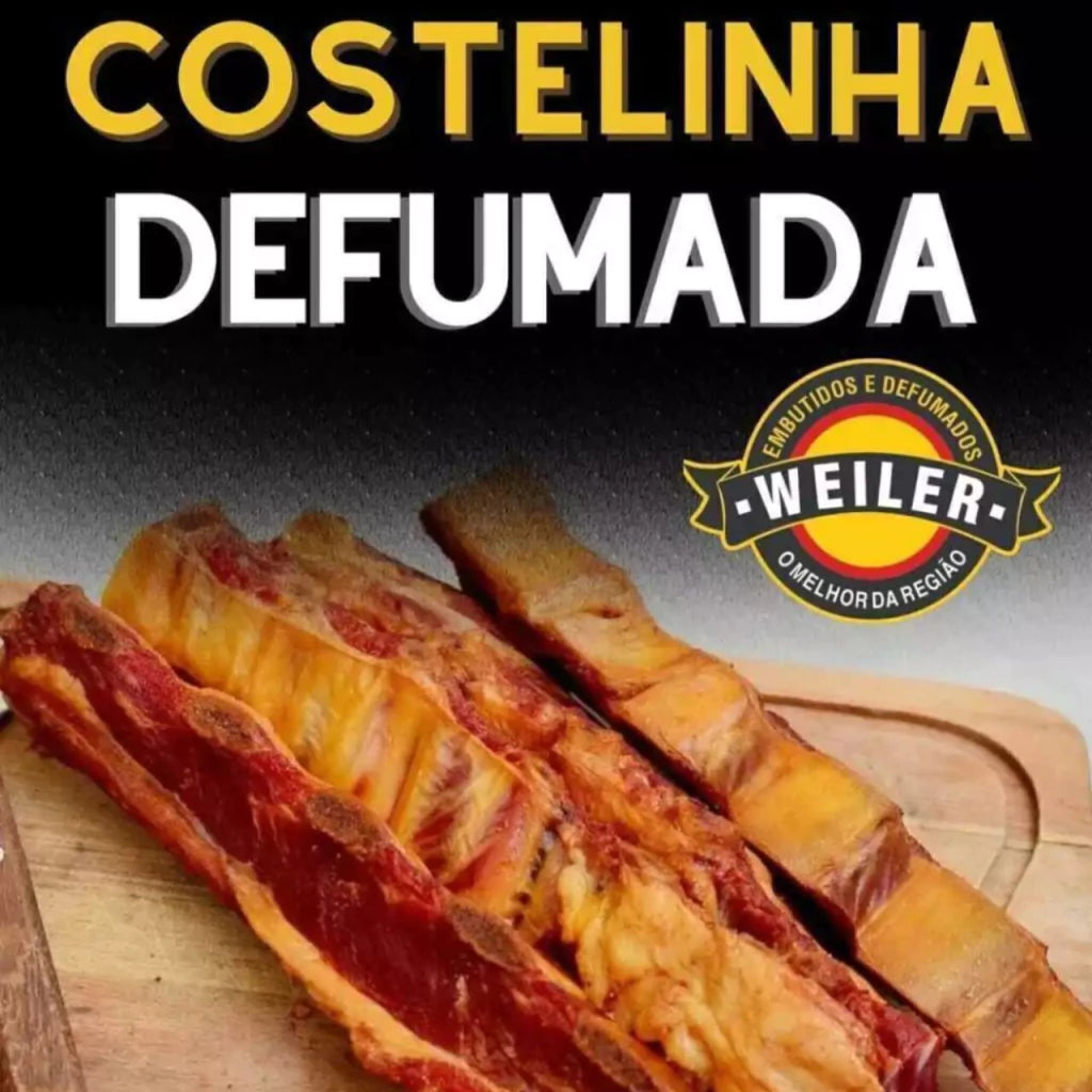 Costela Suína Defumada - SEM CONSERVANTE - peça 350g
