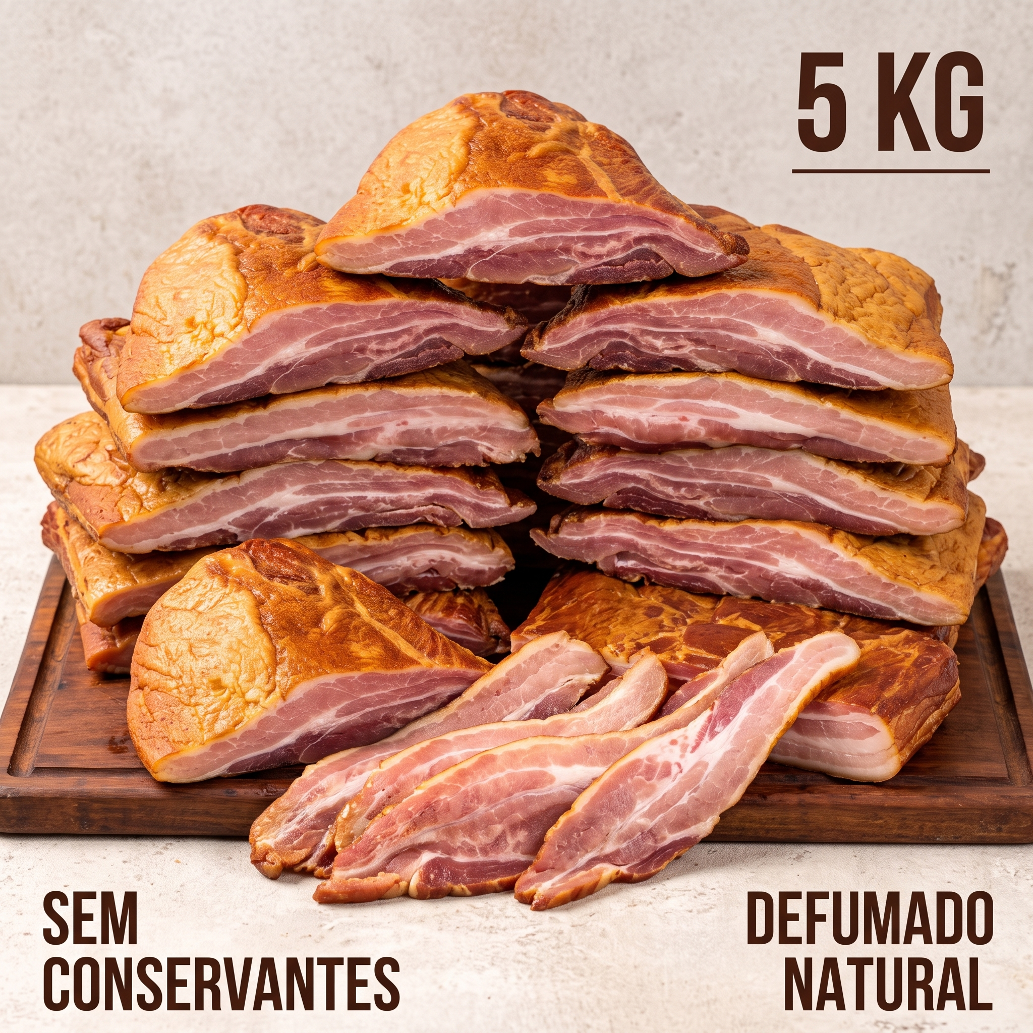 Bacon Artesanal Suíno - Sem Adição de Conservantes