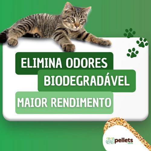 Areia Granulado Higiênico De Madeira Biodegradável Gatos e Roedores