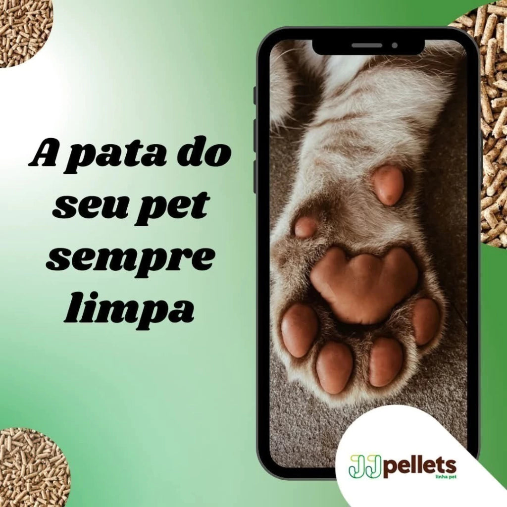 Areia Granulado Higiênico De Madeira Biodegradável Gatos e Roedores