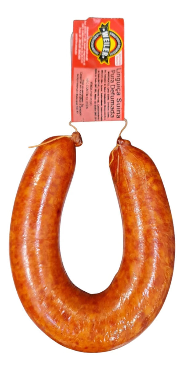 Linguiça Suína Pura Defumada Weiler Defumados - peça 300g