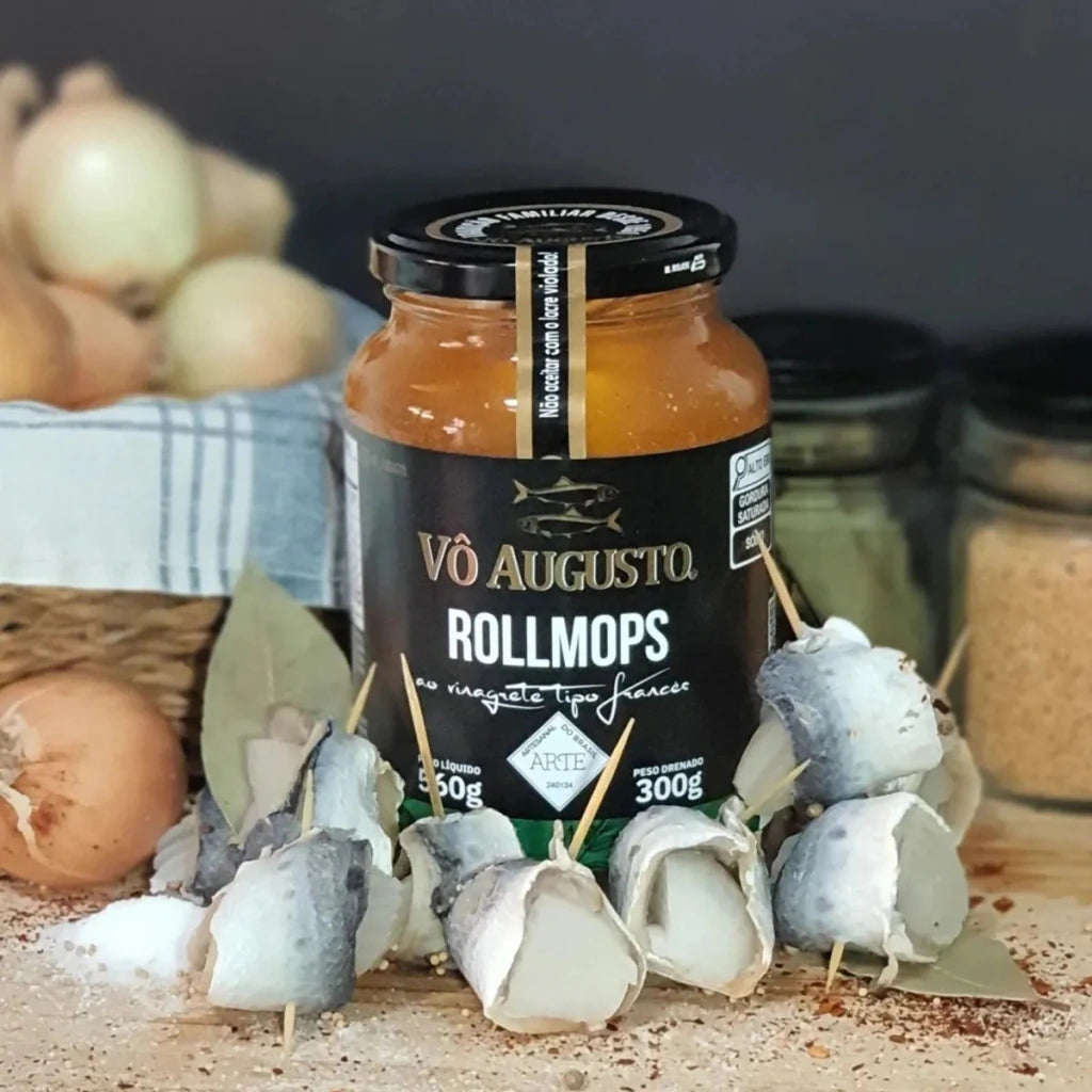 Rollmops Em Conserva Vô Augusto Ao Vinagrete Tipo Francês